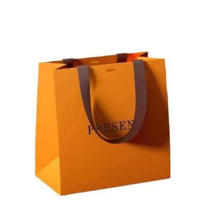 quality Custom Order Acceptable Boutique Shopping Bolsa De Papel with Customized Logo Printing factory